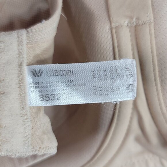 Wacoal Lindsey Contour Underwire Sports Bra Tan 38C Full Cover Seamless 853209 - Picture 8 of 11